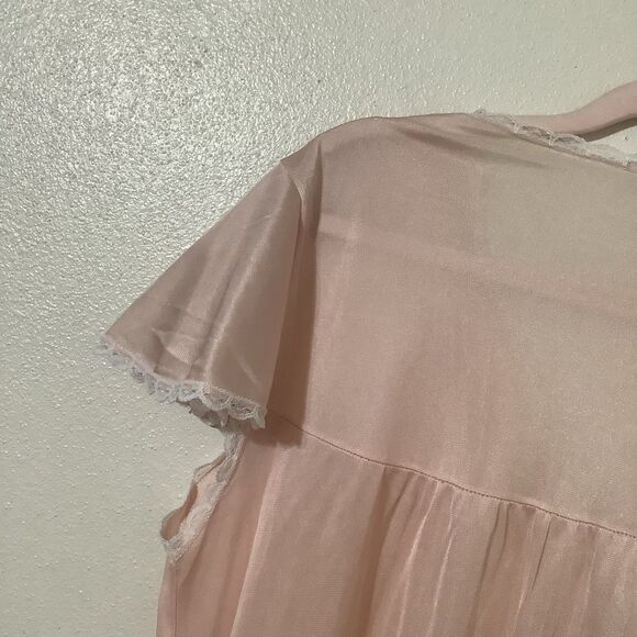 Vintage Coquette Princesscore Preppy Romantic Pastel Pink Sailor Nightgown OS - Picture 7 of 10